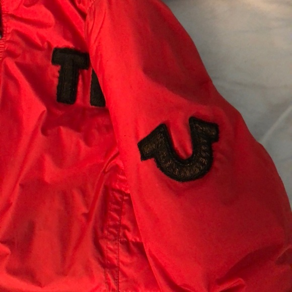 True Religion Red Winter Jacket - Picture 2 of 6
